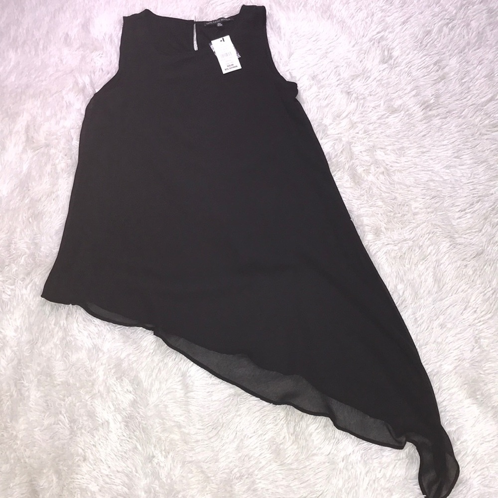 Saks Fifth Avenue Sleeveless Sheer Top - Picture 2 of 13